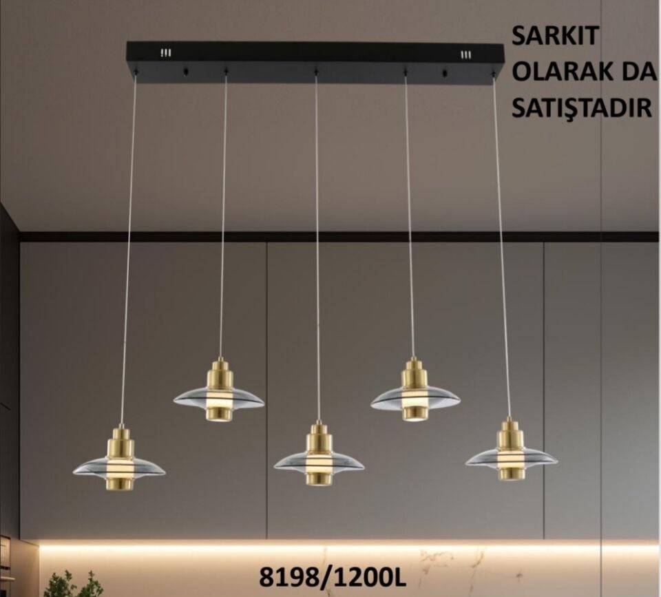 eskitme modern led avize 8198 serisi